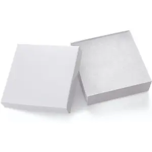 Jewelry Gift Boxes 40 Pack 3.5X3.5X1 Inch Cardboard Jewelry Boxes,Small Gift Boxes for Jewelry Earrings Necklaces Handmade Bangles Bracelets(White)