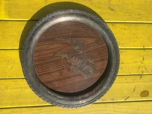 Bulldog Silver Plated Platter