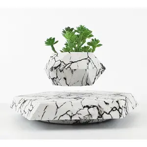 Levitating Marble Pot™ – Floating 360° Rotating Planter