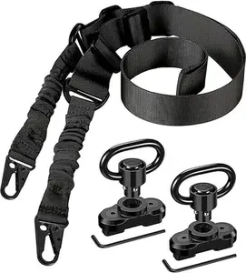 Two Point Traditional Sling with Mounts - Adjustable Two Point Traditional Sling with 2 Pack Sling Rail Swivel Mounts