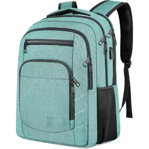 Laptop Backpack for Men Women, School Backpacks for Boys Girls, Water Resistant Teal Backpack with USB  Port,15.6 Inch College Bookbag Daypack, Teal