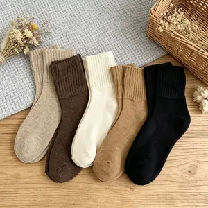 New Arrival 5 Pairs Thick Thermal Boot Socks For Women, Full Cushioned Warm Winter Socks, Comfortable Warm Gift For Ladies