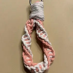 Boho Keychain Wristlets - Multicolored Rope Design with Keychain Feature - Simple & Straightforward Item