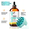 Artnaturals Organic Rosemary Castor Oil Hair Growth Kit with Comfort Scalp Brush - Choose from Keratin Blend, Biotin Vitamin Formula, or Original Natural Blend - Strengthen, Nourish & Revitalize Hair Haircare Solution Thickening Boost
