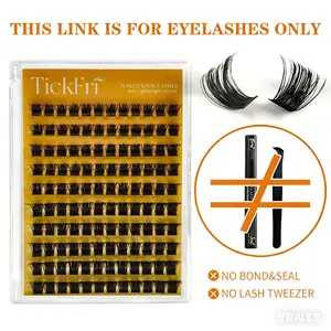 manhwa lashes Eyelashes Makeup Natural Look Thin Band Cluster manga individual Waterproof Long-Lasting samarify ONLY LASH Fairy (No Bond Seal Remover)