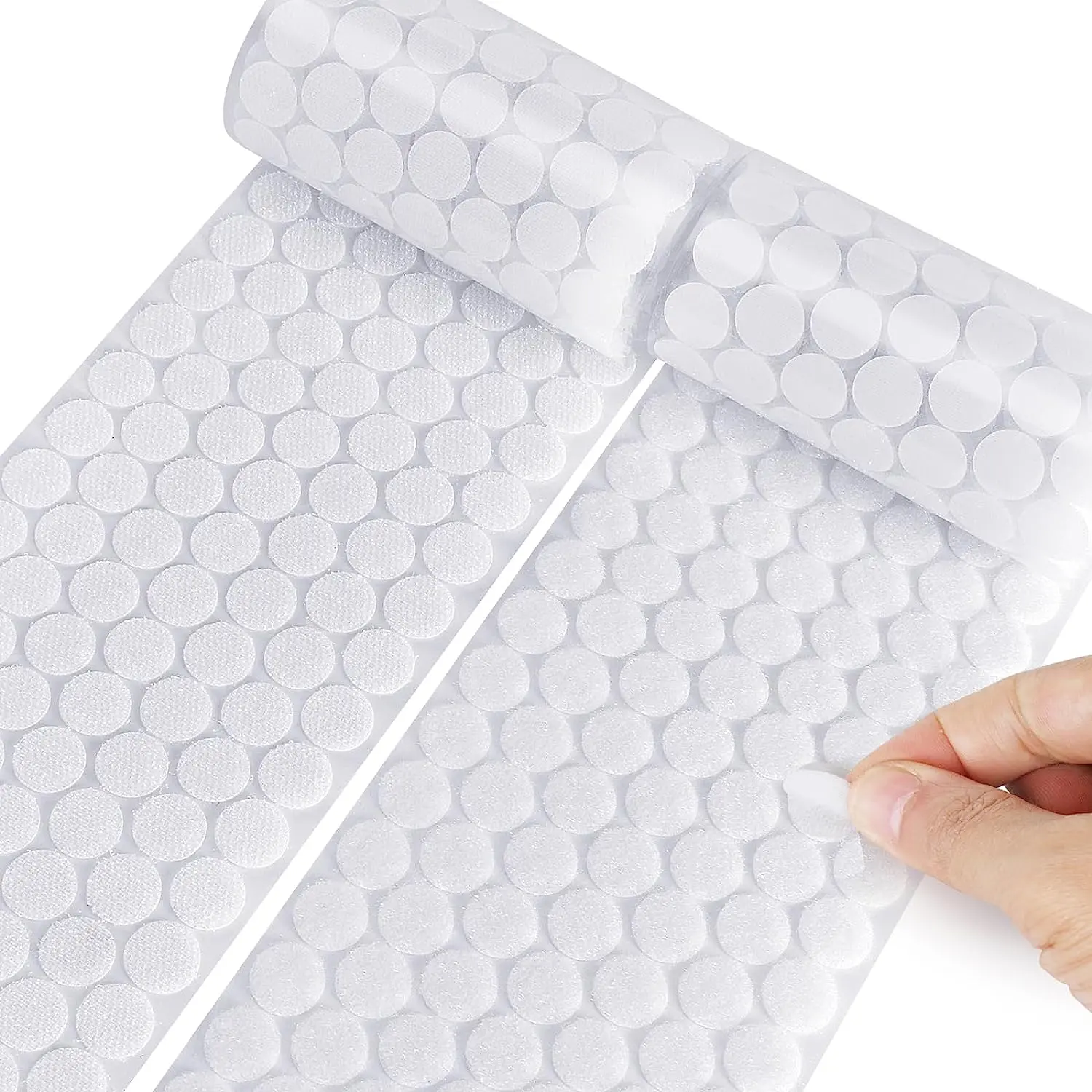 Mini Dot Sticker, Sticky Adhesive, Self Adhesive Strip, 100pcs/200pcs Hook and Loop Fasteners Set, Mini Round Sticker for School Office Home Use, Strong Adhesive
