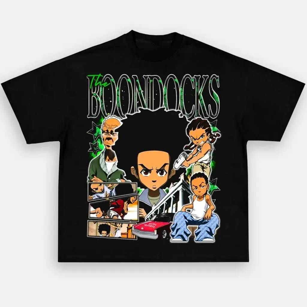 The Boondocks Huey Riley Adult Swim Graphic Tee HY6766