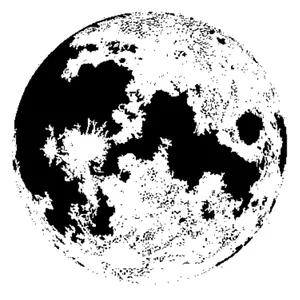 moon wall decal