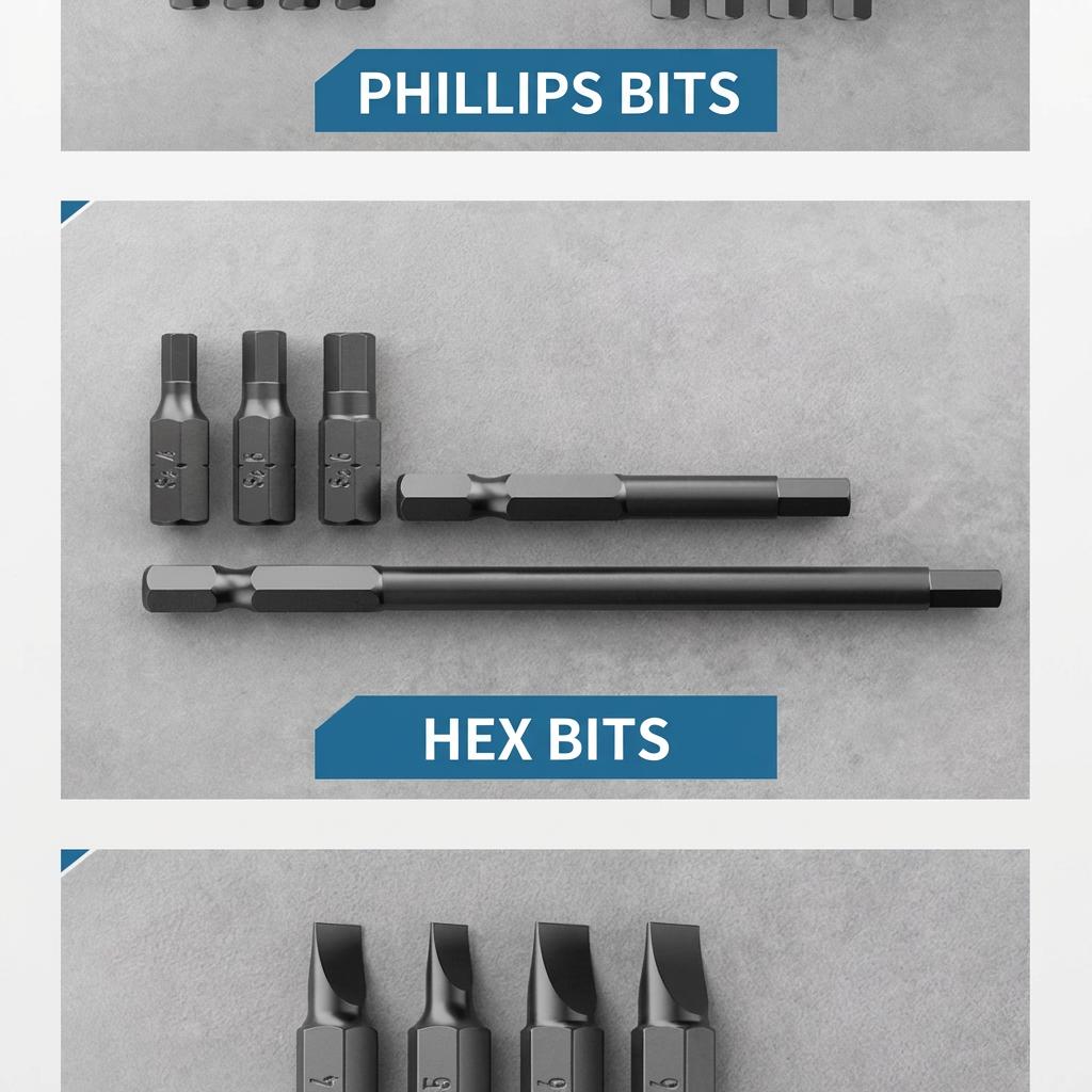 FPH2 Impact Screwdriver Bit Set for Electricians, S2 Steel 65mm & 100mm, 1/4 Inch Hex Shank Magnetic Cross Slot Screw Driver Drill Bits Used on Circuit Breakers