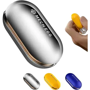 Metal Fidget Slider for Adults – Silky-Smooth Stress Relief Toy with Click Sounds Haptic Feedback, EDC Magnetic Fidget Toys Adults Block, Anxiety ADHD Focus Sensory Gift for Friends, Office & Travel