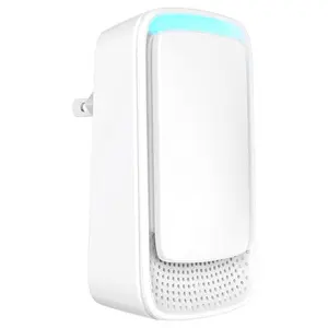 Plug In Air Ionizer - Negative Ion Air Purifier for Home - Quiet Odor Eliminator for Bedroom, Office, Pets - Portable Air Freshener Cleaner - White 1 Pack