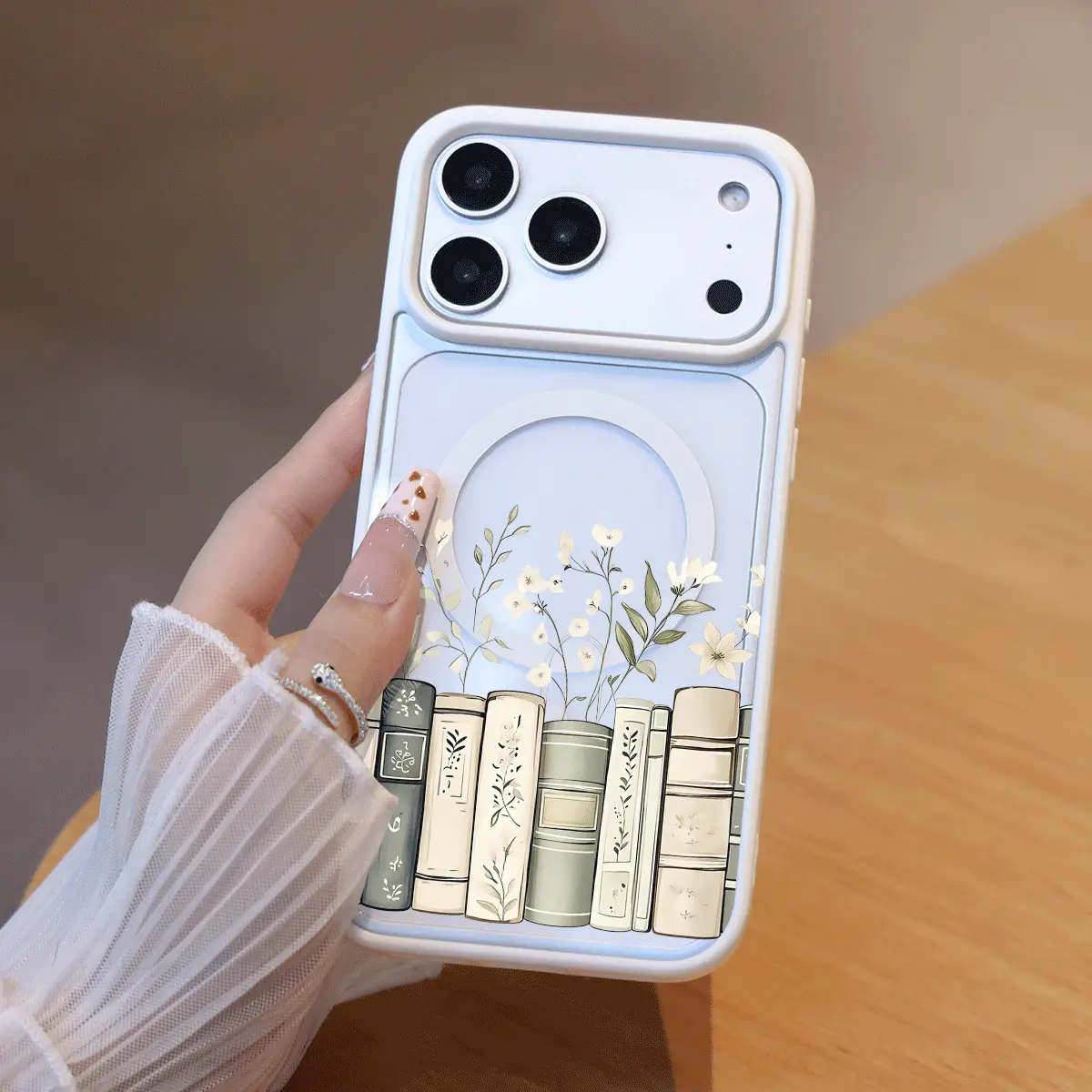 Books bloom: spring branches in elegant collection for iPhone17/16/15/14/13/12/X/PRO/PLUS Samsung(S22-S25) Matte Magnetic Phone Case Screen Protector iphone 13 cases cutephonecases ROOMKL356007