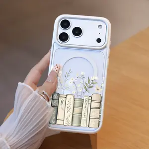 Books bloom: spring branches in elegant collection for iPhone17/16/15/14/13/12/X/PRO/PLUS Samsung(S22-S25) Matte Magnetic Phone Case Screen Protector iphone 13 cases cutephonecases ROOMKL356007