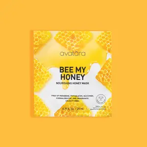 Avatara Bee My Honey Face Mask 0.7 fl oz (21 ml) Nourishing Honey Mask for Hydrating, Moisturizing, and Skin Repair