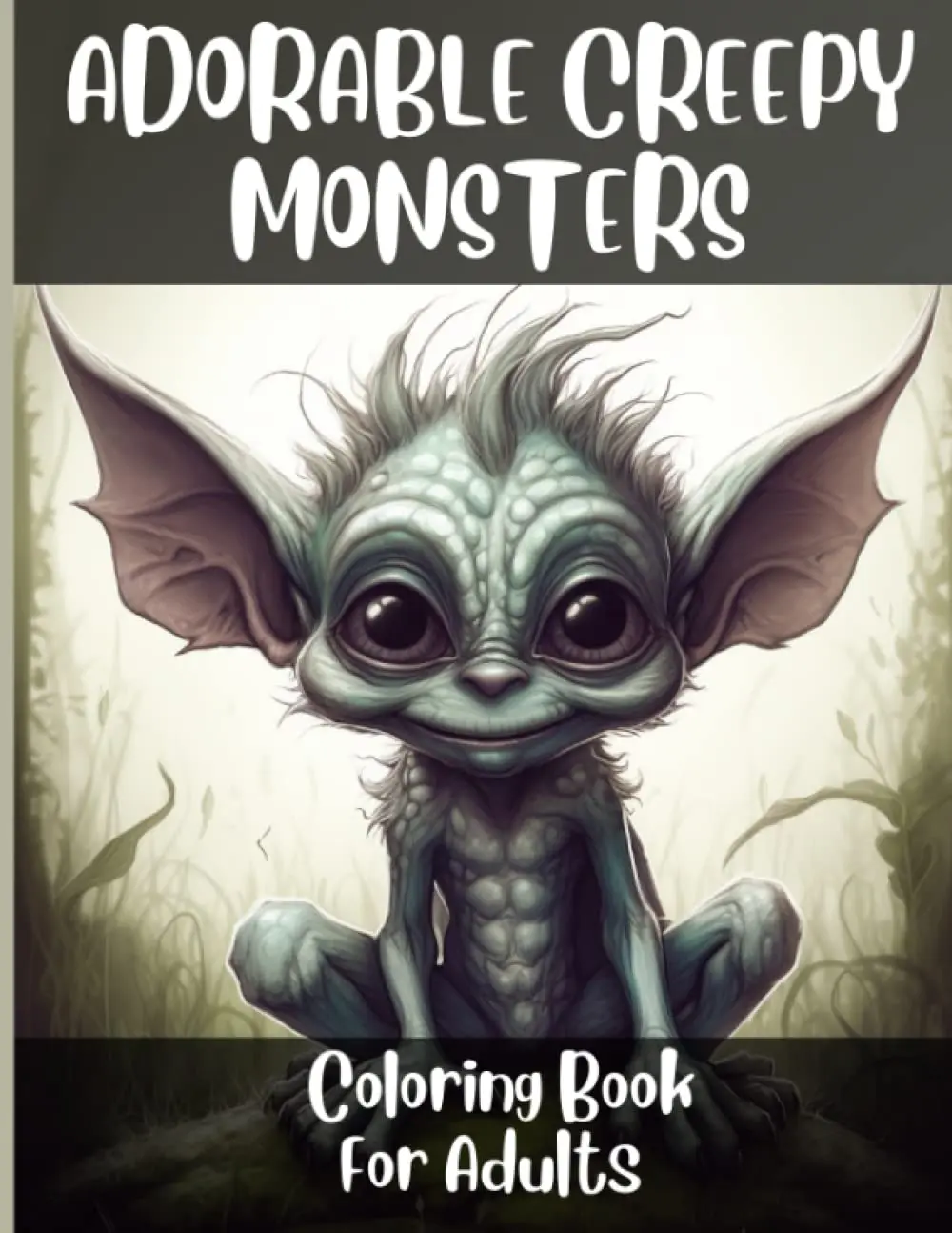 Adorable Creepy Monsters Coloring Book: Monstrously Cute and Haunting Little Adorable Monsters Coloring Book For Adults (Cute and Creepy Monsters Coloring Books For Adults)