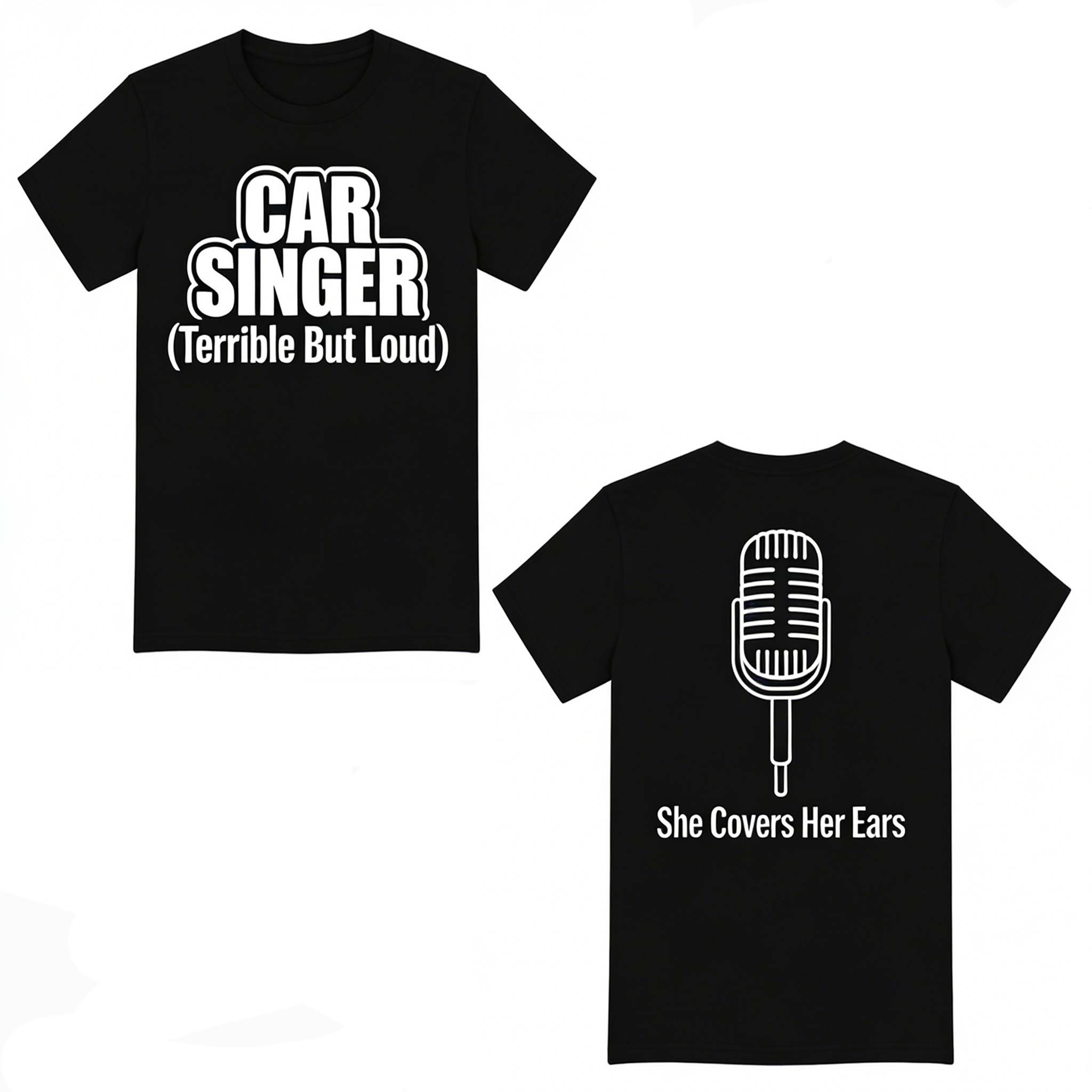 Lovers Outfits Tees，Soft Cotton ,Double Sided Print Crew Neck T-Shirts