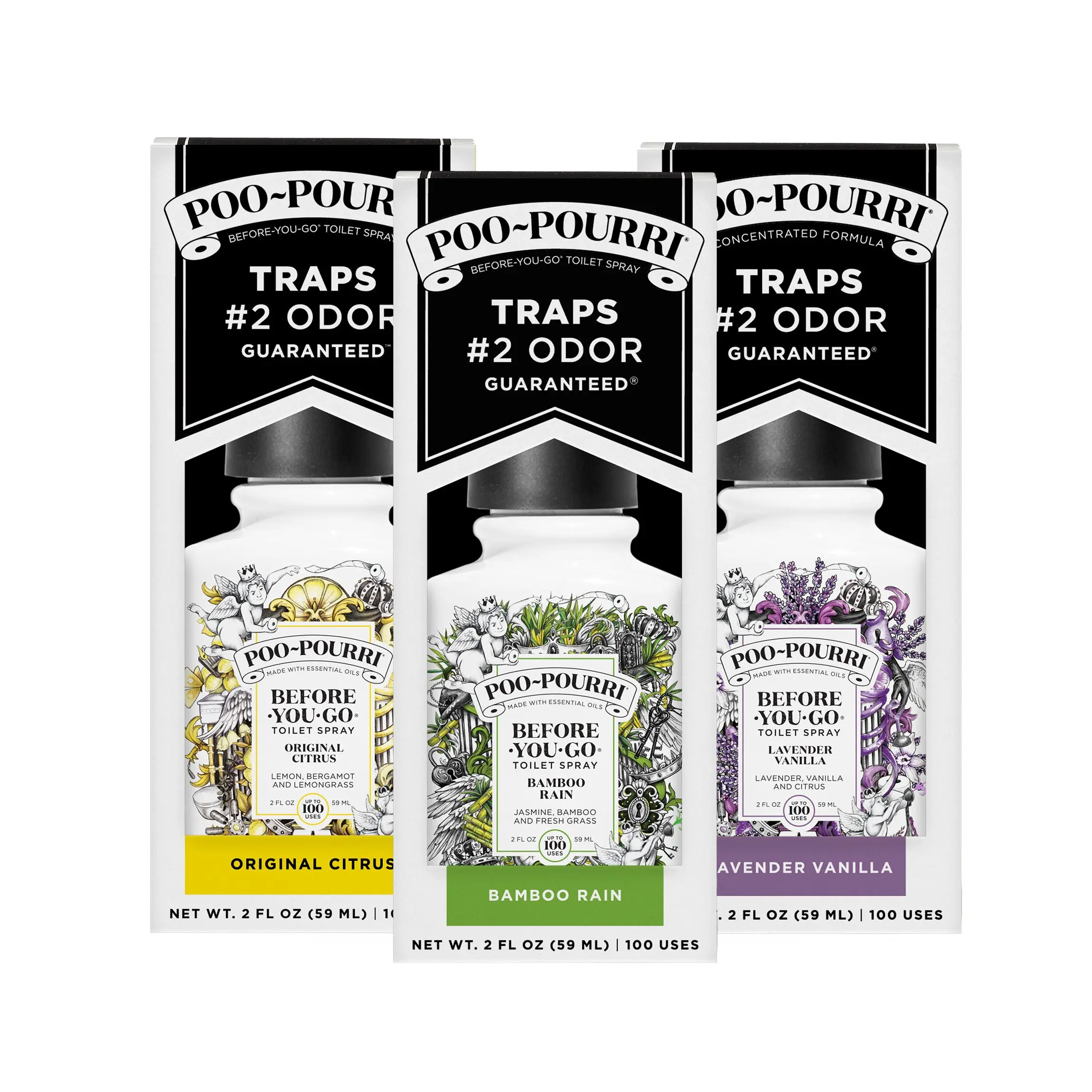 Poo~Pourri Toilet Spray 2oz - 3 Pack Bundle Poo~Pourri Toilet Spray 2oz - 3 Pack Bundle