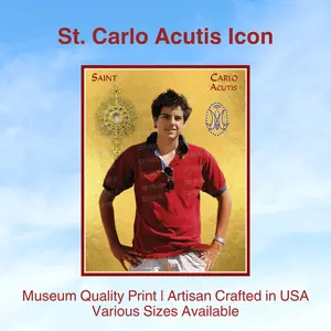 St. Carlo Acutis Icon Print | Various Sizes