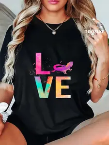 100% Cotton Colorful Bearded Dragon Mom Gifts Bearded Dragon T-Shirt