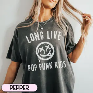 Comfort Colors Pop Punk Shirt, Elder Emo Shirt, Emo Gift, It Was Never a Phase, Emo T-shirt, Emo Lyrics, Pop Punk Music, Millennial Emo Tee Casual Cotton
