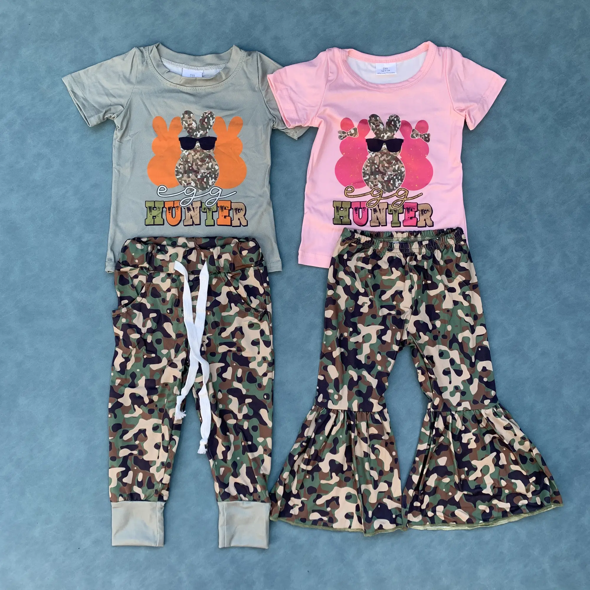 Easter bunny kids boy camouflage outfit