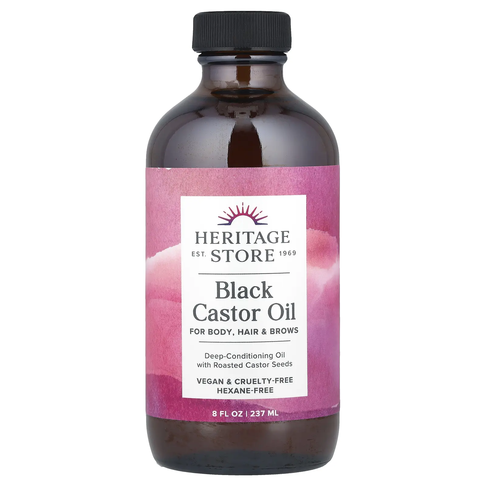 Heritage Store Black Castor Oil, 8 fl oz (237 ml) Heritage Store Black Castor Oil, 8 fl oz (237 ml)