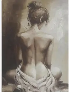 Sexy Nude Girl Wall Art Lady Back Figurative Painting Art Poster And Wall Art Picture Print Modern Family Bedroom Decor Posters