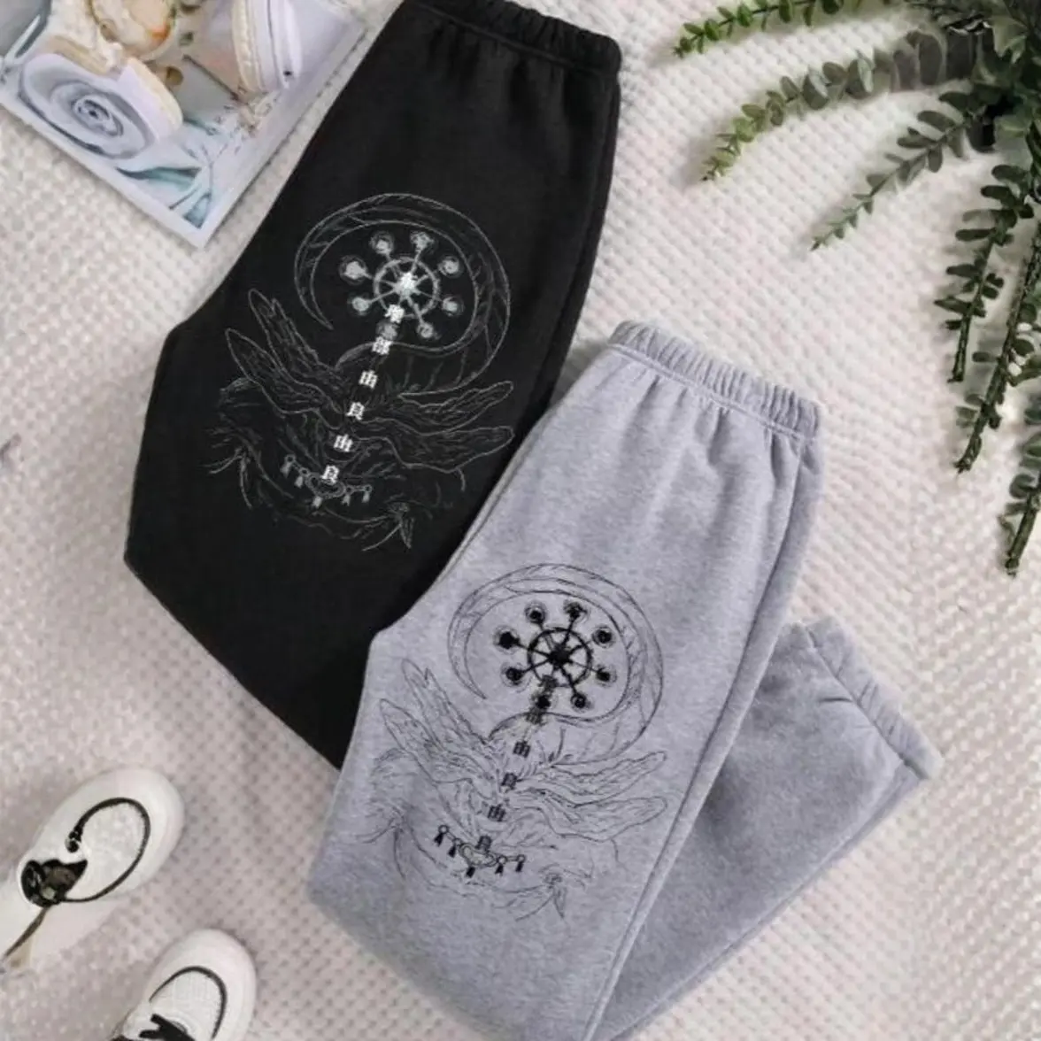 Vintage Ryomen Sukuna x Mahoraga Jujutsukaisen Cotton Unisex Sweatpants, Casual Trending Anime Men's Underwear, Best Gift For Anime Lovers, Manga Fans, Fit for Women All Seasons, Streetwear Pants Fit, Athletic Gym Bottom, Menswear Joggers
