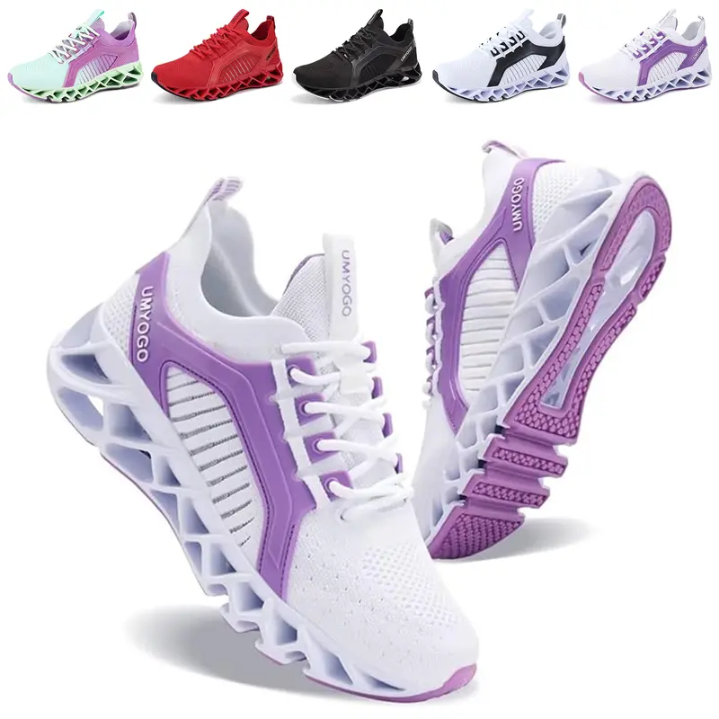 Women's Non-Slip Blade-Type Fitness Running Shoes - Breathable Durable Fabric Upper, Plantar Fasciitis Relief, Female Runner Walking Shoes for Athletic Running, Casual Wear