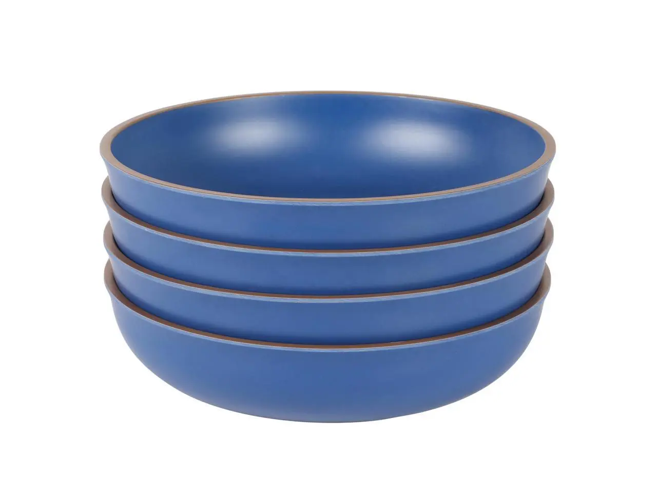 Gibson Home Rockabye 4 Piece 8.5 Inch Melamine Dinner Bowl Set In Blue Gibson Home Rockabye 4 Piece 8.5 Inch Melamine Dinner Bowl Set In Blue