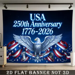 Independence Day 250th Anniversary United States Backdrop Tapestry, Patriotic Banner for Independence Day, Memorial Day, Home Decor, Photo Background, and Wall Decoration