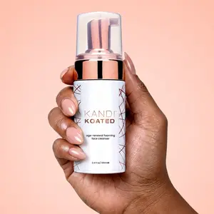Foaming Facial Cleanser | Kandi Koated Age-Renewal – Niacinamide, Turmeric & Rose Hip, Anti-Aging, Hydrating & Brightening, Vegan – 3.4 fl oz