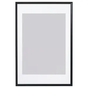 Frame, black, 24x35 ¾ "Picture frames, poster frames, wall-mountable horizontally or vertically - slide-in frame strips, scratch-resistant wall gallery frames.