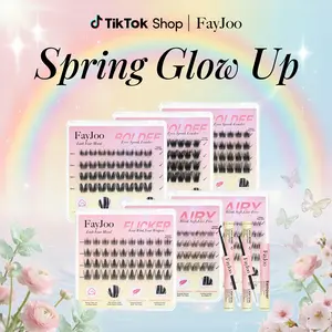 FayJoo All-Style Lite Pack Eyelash Clusters Collections | Lightweight & Portable, Easy Carry, Low-Cost, Soft Fluffy | Newbies & Beginner Must-Have Cluster Lashes Cosmetic, Daily Travel Makeup Essential