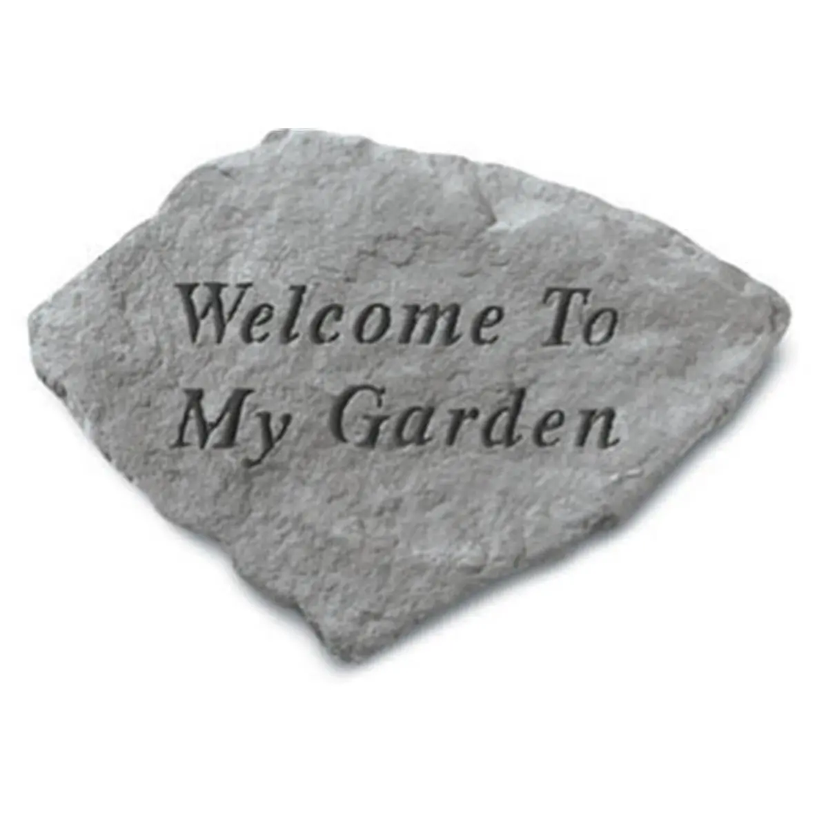 Kay Berry Inc. Outdoor Welcome To My Garden Accent Stone, 11 in x 7.5 in Garden Decor for Home Improvement