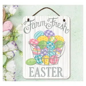 Courtside Market Farm fresh Easter 12x16 Artboard with Twine
