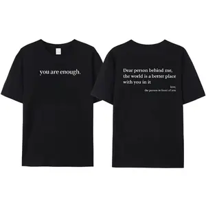 “You Are Enough Shirt - Positive Affirmation Tee | Mental Health Awareness Gift | Comforting Quote T-Shirt”​