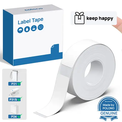 Genuine P24/P31S/P21 Label Printer Tape.(14X30mm 0.59"x1.18"-14x40mm 0.59"x1.57"), Adapted Label Print Paper, 180 Tapes/Roll