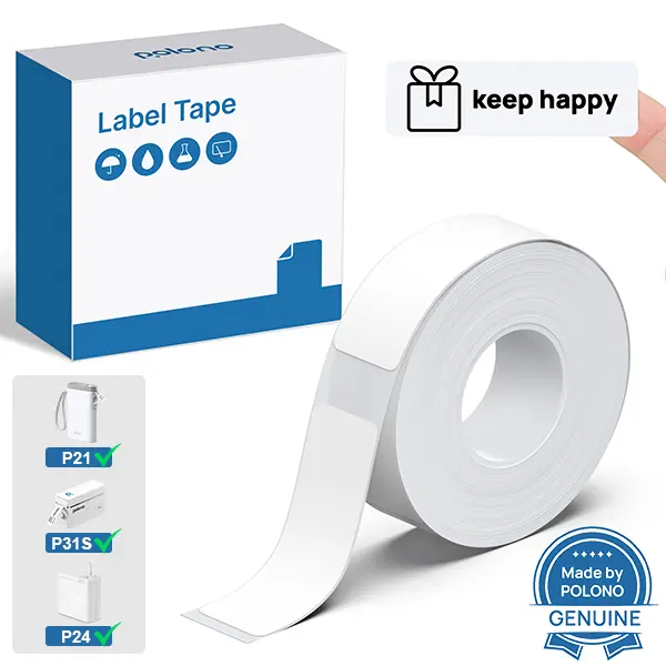 Genuine P24/P31S/P21 Label Printer Tape.(14X30mm 0.59"x1.18"-14x40mm 0.59"x1.57"), Adapted Label Print Paper, 180 Tapes/Roll