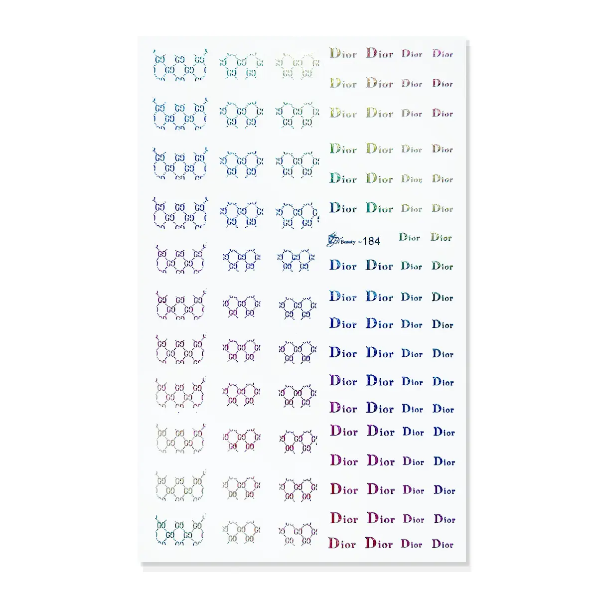 Nail Art Stickers - 184