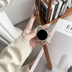 Fashionable Faux Leather Watch Band (Band Only), Replacement Watch Band for Women, Wearable Accessories Compatible with Samsung Galaxy Watch 4 5 6