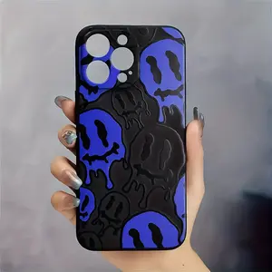 Black And Blue Phone Case For IPhone 14 13 12 11 XS XR X 7 8 6s Mini Plus Pro Max SE, Gift For Easter Day, Birthday, Girlfriend, Boyfriend, Friend Or Yourself