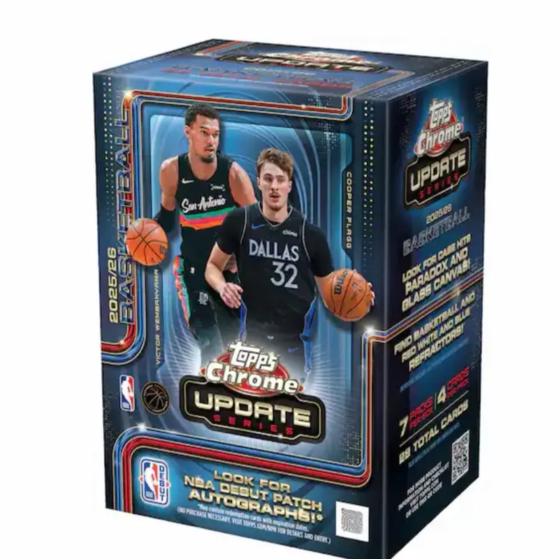 (1) 2025-26  Chrome Update Series Basketball Blaster Box