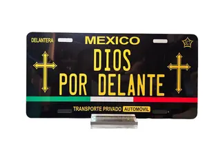 Personalized Novelty Car Plate Dios por Delante, Car Plate Decorative Dios Por Delante, Personalized License Plate Dios por Delante