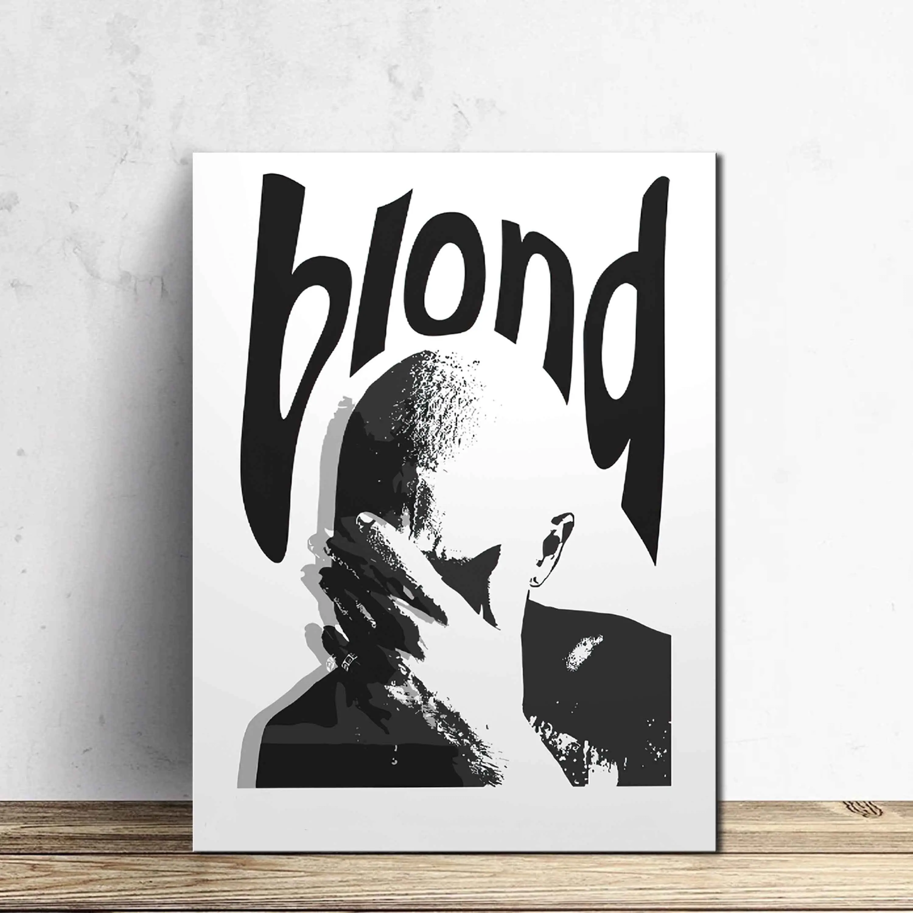 1pc/ Set Singer Wall Painting Black And White Poster, Music Album Cover Poster, Music Painting Wall Painting, Canvas Poster, Bedroom Decoration Poster, Wall Decoration Music Album Art, Music Fan Gifts Modern Abstract Art