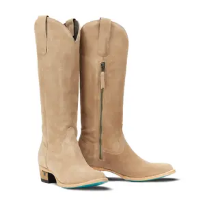 LANE WOMEN PLAIN JANE LATTE SUEDE SAND ROUND TOE BOOT LB0546K
