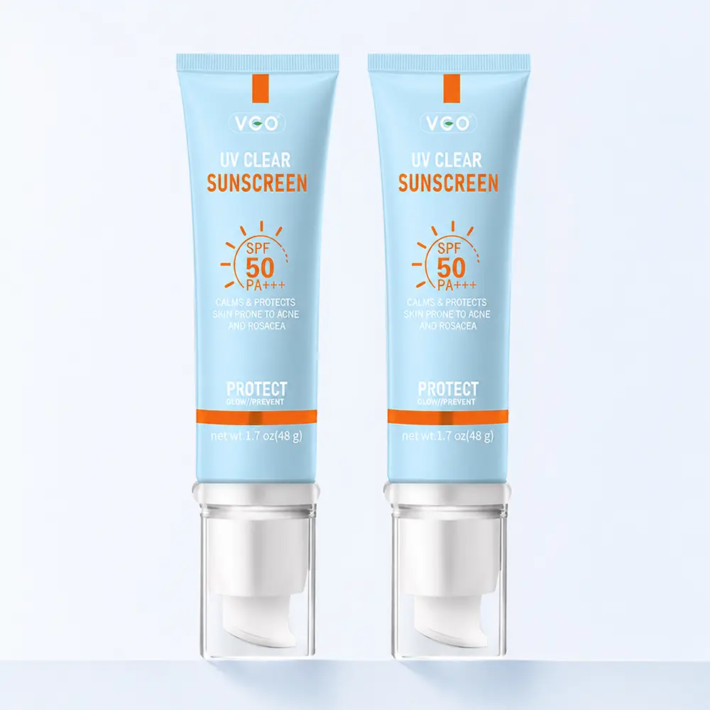 VGO Buy One Get One Free VGO Moisturizing Reflected Ultraviolet Sun Cream SPF 50/PA+++ 48g Facial Skincare Sunscreen Makeup -B2