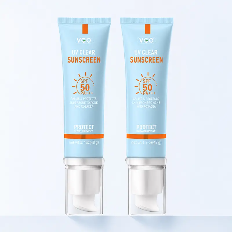 VGO Buy One Get One Free VGO Moisturizing Reflected Ultraviolet Sun Cream SPF 50/PA+++ 48g Facial Skincare Sunscreen Makeup -B2