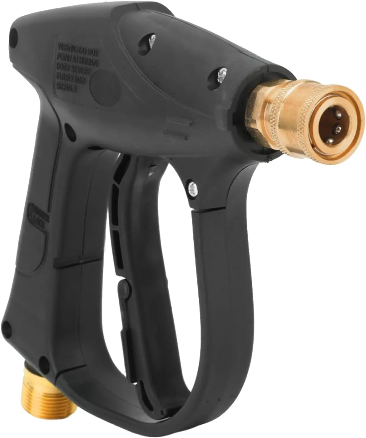 High-Pressure Car Washer Gun, M22-14 Thread Power Spray Gun with 1/4" Quick Connect Outlet, 1422 PSI Max Pressure Short Cleaning Sprayer with 5 Nozzles for Vehicle Washing (1 PCS)