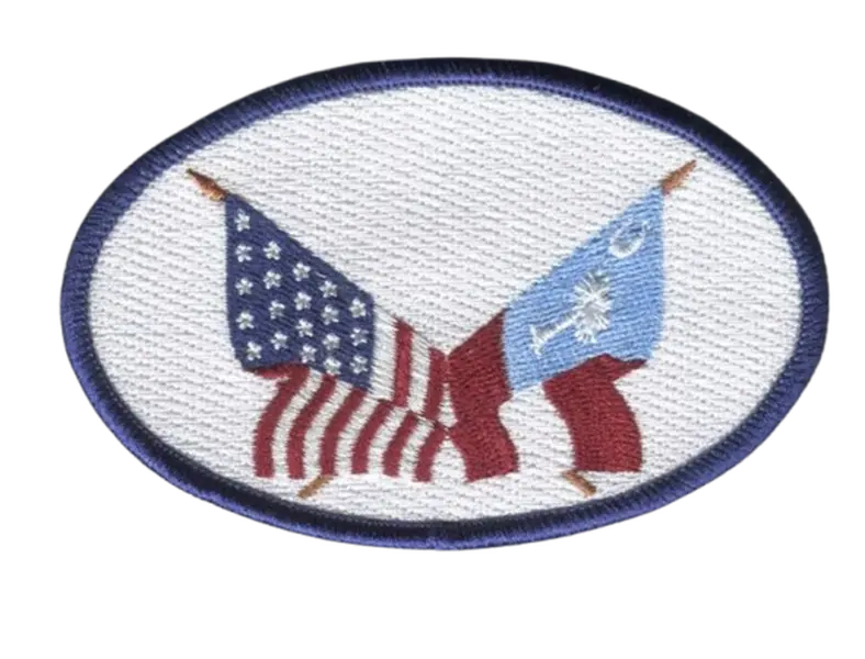 Succession Golf Patch Oval 4" wide, 2. 5" tall (Hook & Loop Patch - NOT Iron On)